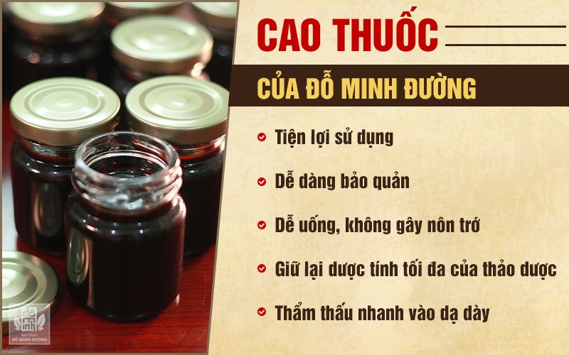 Ưu điểm của cao thuốc Mề đay Đỗ Minh