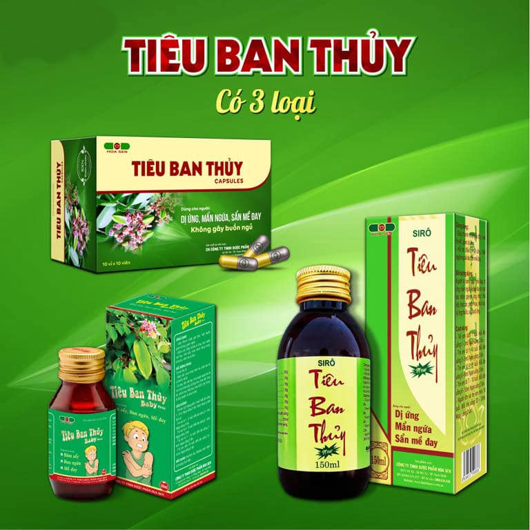 Siro Tiêu ban thủy – lời giải trẻ bị dị ứng thời tiết uống thuốc gì?