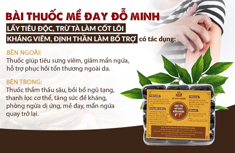 Cơ chế tác động của bài thuốc Mề Đay Đỗ Minh 